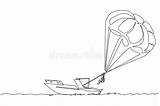 Parasail Parasailing Brevets Sketch Coloring Page sketch template