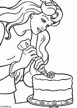 Coloring Page  Barbie Cooking Coloringme sketch template