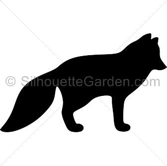 Arctic fox silhouette clip art. Download free versions of the image in ...