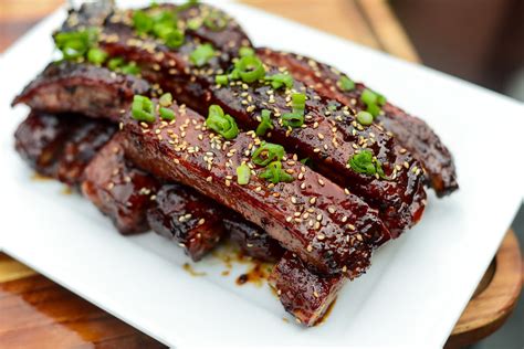 Sweet and Sticky Smoked and Fried Hoisin-glazed Pork Ribs Recipe :: The ...