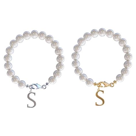 2PCS Stainless Steel 26 Letters Charm 26 Initial Cup Accessories Pearl Cup Handle Charm Lobster ...