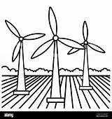 Wind Turbine Coloring Page sketch template