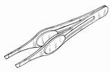 Tweezers Coloring Pages sketch template