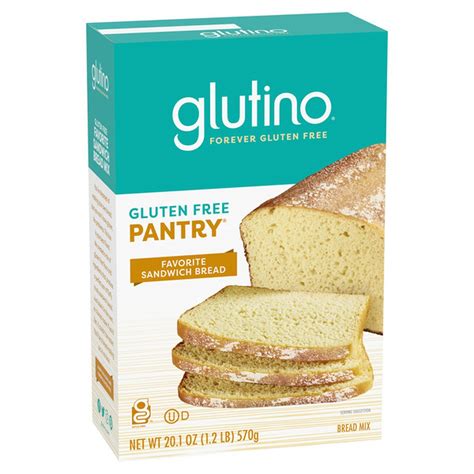 Glutino Gluten Free Pantry Favorite Sandwich Bread Mix (20.1 oz ...