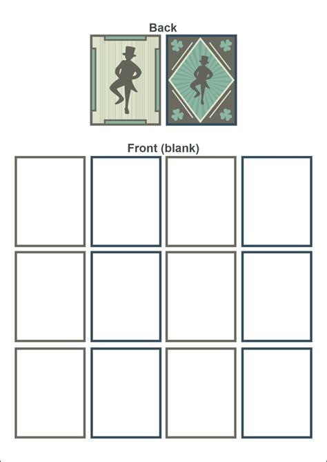 Blank Playing Card Template For Word - 10 Free PDF Printables | Printablee