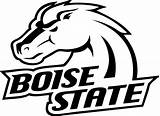 Boise State Logo Pages Coloring Template Sketch Page sketch template