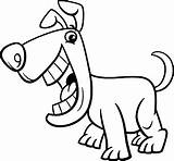 Coloring Page Of Cartoon Dogs Barking And Howling Characters Vector  sketch template