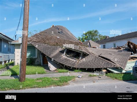 Damage from Hurricane Ida (2021) in New Orleans Stock Photo - Alamy