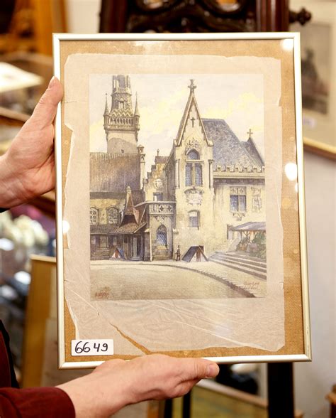 Watercolor painted by Adolf Hitler a century ago sold at auction in ...