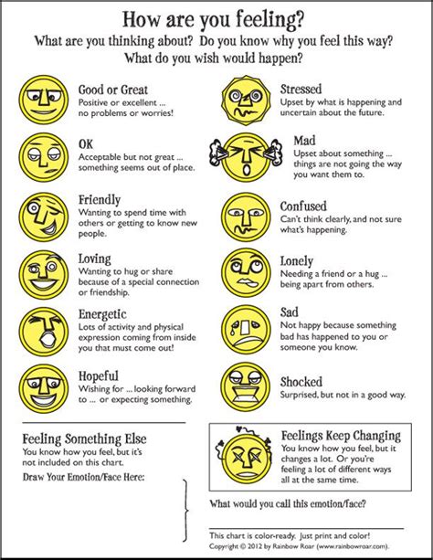 Rainbow Reach Express Feelings | Emotion chart, How to express feelings, Emotions