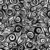 Abstract Black and White Swirl | Swirl pattern, Fabric patterns, Black and white