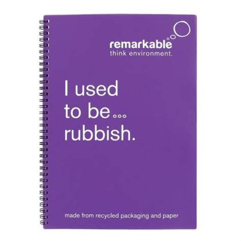 Remarkable (A4) Recycled Packaging | 103368 | Recycled Wirebound