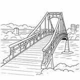 Swinging Bridge Coloring Pages sketch template