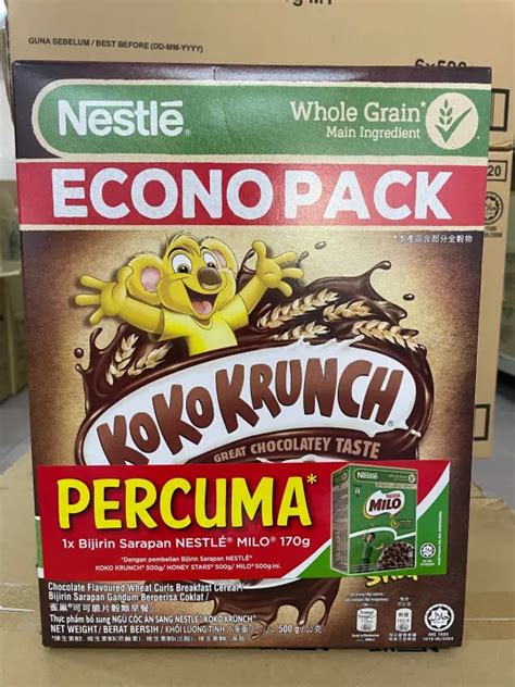 Nestle Koko Krunch EconoPack 500g FOC Bijirin Sarapan Nestle Milo 170g ...