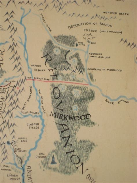 Rhovanion and Mirkwood | detail from Middle-Earth map by Bar… | Flickr