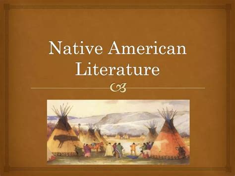 PPT - Native American Literature PowerPoint Presentation, free download ...