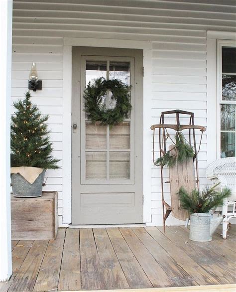 How to Design Winter Front Porch | Christmas porch decor, Farmhouse style christmas, Winter ...