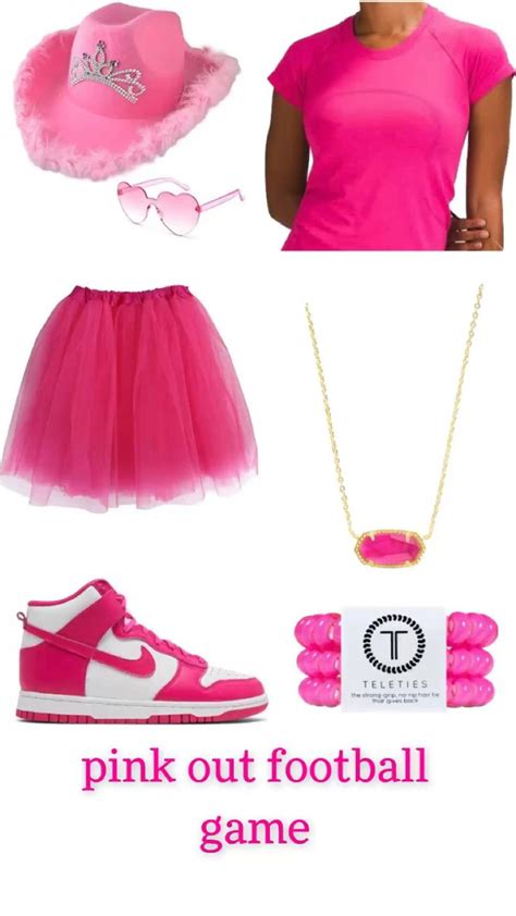 pink out football game!! 💗🏈 in 2022 | Pink out, Fashion, Tulle skirt
