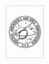 Nasa Logo Coloring Pages Printable Logos Color Clipart Space Vector  sketch template