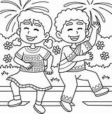 Free Coloring Pages For Girls Dancers sketch template