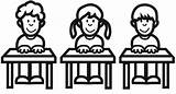 Kostenlose Malvorlage Schule Grundschu00fcler In Der Klasse  sketch template