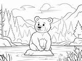Cinnamon Bear Themed Coloring Sheet  Page sketch template