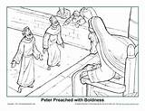 Peter And Cornelius Bible Coloring Page Sketch sketch template