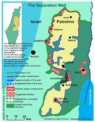 KIKKA: MAPAS: ISRAEL, GAZA, CISJORDANIA PALESTINA