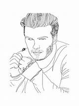 David Beckham coloring Pages sketch template