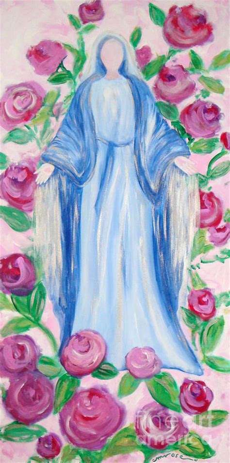 Mary in Her Rosary Painting by C Michele Rose - Fine Art America