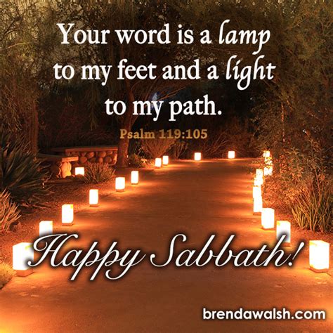 Happy Sabbath - Brenda Walsh Scripture Images