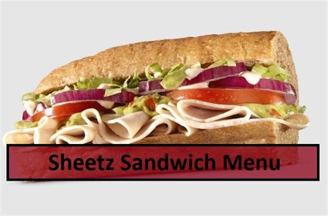 Sheetz Sandwich Menu [ Updated: June 2024 ]