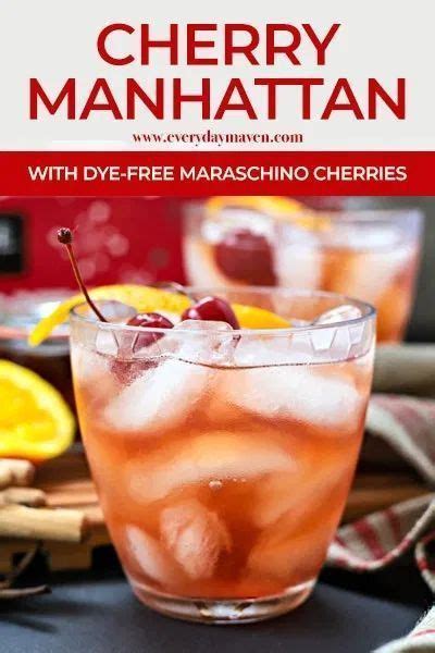 This cherry juice infused Manhattan cocktail is perfect for any holiday party or just a cozy ...