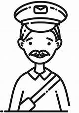 Postman coloring Page  ColouringPages sketch template