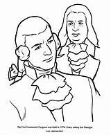 First Continental Congress Drawing Sketch Coloring Page sketch template