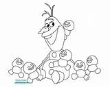 Olaf Coloring Pages sketch template