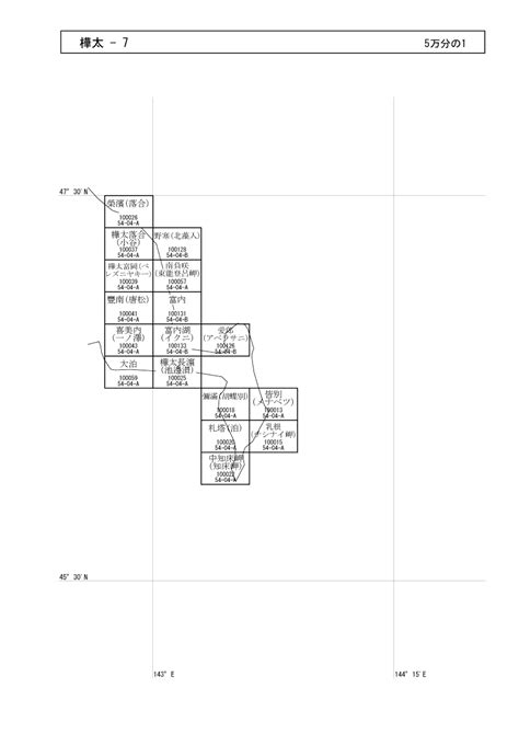 樺太 縮尺50,000 系統C 図番号7