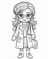 Premium AI Image  TrickorTreat Medic Cartoon Coloring Page Of A Little sketch template