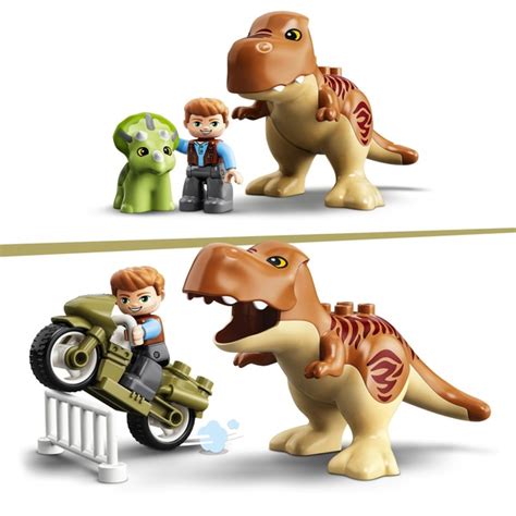 LEGO 10939 DUPLO Jurassic World T. rex and Triceratops Dinosaur Toy ...