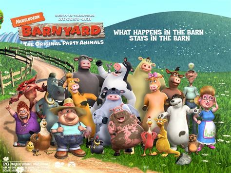 Barnyard character poster by JAMNetwork | The barnyard, Childhood memories 2000, Animation movie