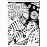 Abstract Art Coloring Pages · Creative Fabrica sketch template