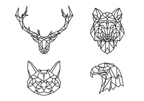 Geometrische Tiere Vektorgrafiken und Vektor-Icons zum kostenlosen Download