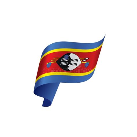 Swaziland Flag, Vector Illustration Stock Vector - Illustration of ...