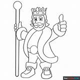 King Coloring Page  Easy Drawing Guides sketch template