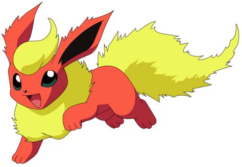 Flareon fire type of Eevee - welcome to great eevee learner