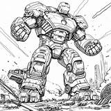 Hulkbuster Coloring Pages  Free & Printable sketch template