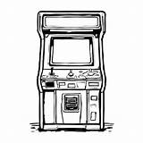 Download Vintage Arcade Game Machine Coloring pages Online  Creative sketch template
