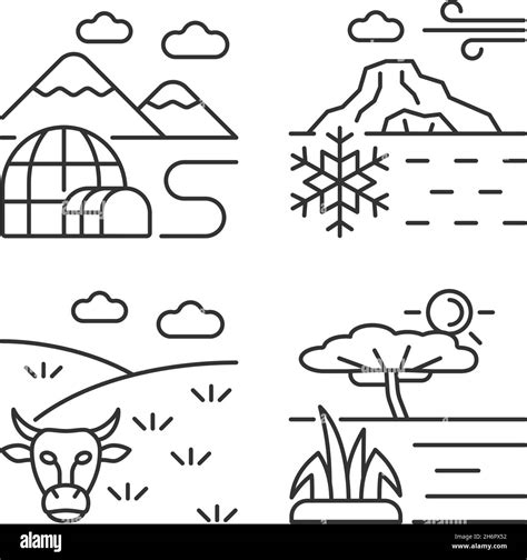 Climate zones illustration Black and White Stock Photos & Images - Alamy