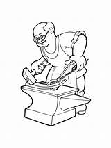 Blacksmith Anvil Coloring Pages sketch template
