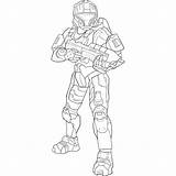 Printable Halo Coloring Pages sketch template